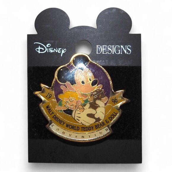 Walt Disney World Vintage 1996 Teddy Bear & Doll Convention Collectible Pin - Picture 2 of 7